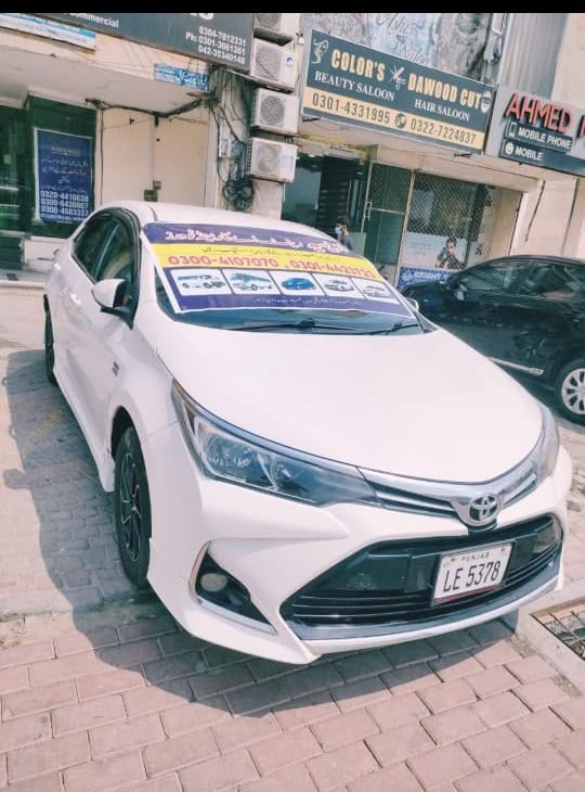 Toyota Corolla for rent in Lake City Lahore